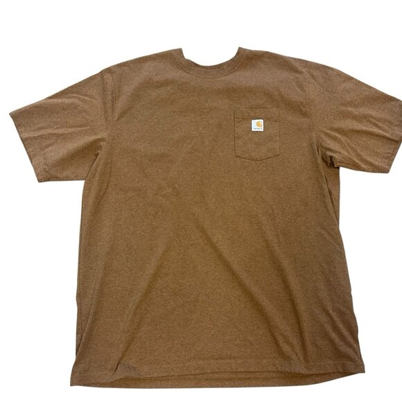 Carhartt Other - Carhartt Shirt Mens XL Brown Loose Fit Pocket Tee Y2K Logo Workwear Skater K87